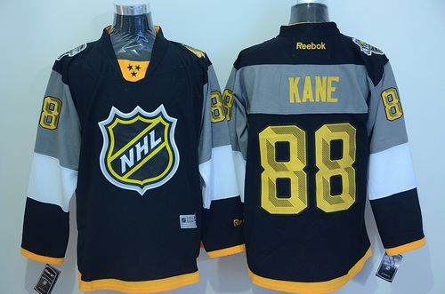 Blackhawks #88 Patrick Kane Black 2016 All Star Stitched NHL Jersey - Click Image to Close